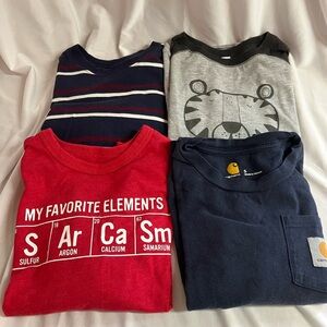 Carhartt Kids Long Sleeve Tees - Red, Navy, Gray, Striped